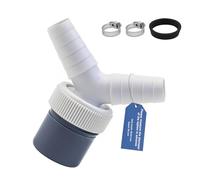SHENGYIG Scarico Doppio Lavatrice, Materiale PP Raccordo Scarico Lavatrice, Doppia Estremità Doppia Adattatore a Y per Raccordo Tubo, Ingresso Acqua 18-24 mm, per Lavastoviglie, Asciugatrice