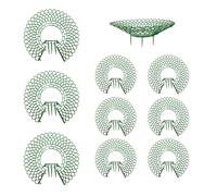 SHENGYIG Supporto per Fragole, 10 Pezzi di Plastica Supporto Piante Fragole, Verde Cornice di Supporto per Fragole, Forma di Petalo Tutor di Fragole, con Gambe Supporto, per Fragole, Pomodori