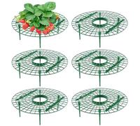 SHENGYIG Supporto per Fragole, 6 Pezzi di Supporto Piante Fragole, Plastica Verde Anelli di Supporti per Fragola, Giuntabili Tutor di Fragola, per Sostenere Fragole, Orchidee e Ortaggi