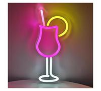 SHENHUO lampada al neon Bicchiere da cocktail con limone per insegna al per neon per luce per dimmerabile alimentazione per USB