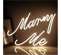 SHENHUO lampada al neon Decorazione da parete per matrimonio Marry Me con luci a LED per San per Valentino