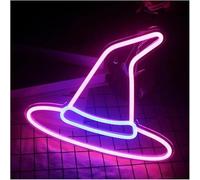 SHENHUO lampada al neon Decorazione luce al neon cappello da strega LED appendere alla parete notturna per bar per feste