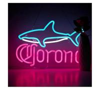 SHENHUO lampada al neon Decorazione luminosa al neon a forma di balena blu a LED per insegne luminose 41,9 cm x 28,7