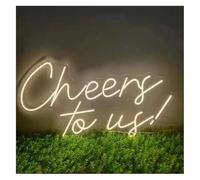 SHENHUO lampada al neon Decorazione luminosa al neon Cin cin a noi per cartello a LED per decorazioni murali con lettere d'amore feste