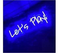 SHENHUO lampada al neon Insegna al per neon a per LED Let's Play, insegna per, lettera luminosa per camera da letto
