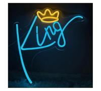 SHENHUO lampada al neon Insegne al neon, lettere blu, luci a LED per lampade a per corona decorative per feste di compleanno decorazioni per bar(Neon-1)