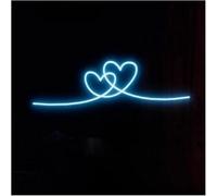 SHENHUO lampada al neon Lampada da parete a LED con insegna al neon a forma cuore decorazione sala giochi camera letto compleanno 40 cm x 12(2)