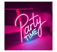 SHENHUO lampada al neon Party Time per insegna al per neon per luci notturne dimmerabili alimentate tramite per USB 35 cm × 40