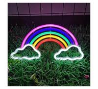 SHENHUO lampada al neon Per arcobaleno nuvola per insegna al neon alimentata per cameretta dei bambini camera da letto soggiorno matrimonio