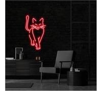 SHENHUO lampada al neon Per la lampada al neon prestito parola Gatto carino per insegna(C)