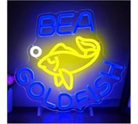 SHENHUO lampada al neon Per la lampada al neon prestito parola Sii un pesce rosso per insegna per decorazione murale