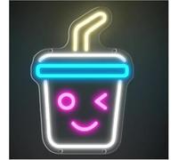 SHENHUO Lampada al neon Per lampada al neon prestito parola Bubble Tea Cup per luce LED
