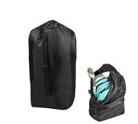 SHENIAFC Borsa da viaggio impermeabile per passeggino con cinghia per il trasporto, copertura per passeggino per aereo, perfetta per gli oggetti essenziali da viaggio del bambino (nero)