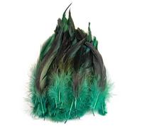SHENJMAI Artigianato Piume 15-20CM Feather Crafts DIY Carnival Accessories 50PCS/Set Feathers Handicraft Jewelry Decoration Plumes(Color 1)