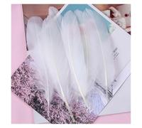 SHENJMAI Artigianato Piume 15-20cm Feather Multicolor Plumas for Handicraft Dream Catcher Feather for Home Party Jewelry Decoration(White,200pcs)