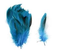SHENJMAI Artigianato Piume 50/100 PCS Feathers for Craft Feather Making DIY Handicraft Accessories Carnival Party Jewelry Gift Decoration(Blue,100pcs)