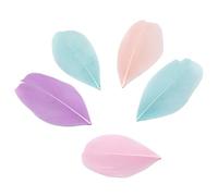 SHENJMAI Artigianato Piume 50Pcs 4-8cm Floating Head Feathers Feather DIY Jewelry Pendant Dyed Colors Plumes Craft Decoration Material(Color 1)