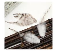 SHENJMAI Artigianato Piume 50pcs Feather Crafts DIY Carnival Accessories Feathers Handicraft Jewelry Earring Decoration Plumes(Color 1)