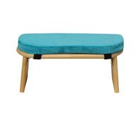 SHENJMAI Panca da meditazione in legno Panca da meditazione morbida e confortevole, pieghevole con tappetino, panca preghiera for interni ed esterni, ufficio, sala for la cerimonia del tè(Blue)