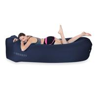 shenkey Divano Gonfiabile con Design Impermeabile e Anti-perdite, Perfetto Amaca del Divano dell'Aria Portatile per Cortile, Lago, Spiaggia, Viaggi, Campeggio, Picnic e Festival Musicali(Blu Navy)