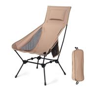 Shenkon Tech Sedie Campeggio Pieghevoli, Leggera Sedia da Campeggio, Sedia Pieghevole Portatile con Custodia Laterale,Max 150kg, Sedia Leggera per Campeggio, Pesca, Picnic, Festival (Cachi)