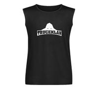 SHENLENEIYI Fm10 Truceklan Truce Club Collective Rap Music Unisex Vest Tank Tops Printed Mens Black Sleeveless T-Shirt L