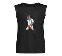 SHENLENEIYI Steve Clark Guitarist Unisex Vest Tank Tops Printed Mens Black Sleeveless T-Shirt L