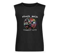 SHENLENEIYI Stuck Mojo Snappin' Necks American Rap Metal Music Band Unisex Vest Tank Tops Printed Mens Black Sleeveless T-Shirt M