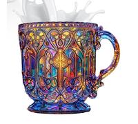 Shenrongtong Bicchieri Da Cocktail Colorati, Tazza Da Caffè Sacra, Bicchieri In Da 400 ml Per Succo Tè Whiskey Cucina Cena Festa Picnic Campeggio Attività All'aperto