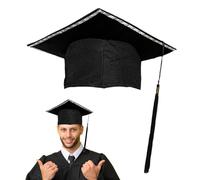 Shenrongtong Cappello Di Laurea Per Studenti - Cappello Sublimato Con Luci LED Per Adulti - Accessori Per Festa A Tema Con Decorazioni, Compleanno Scuola Università Liceo, Forniture Per Eventi Di
