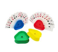 Shenrongtong Titolare della carta da gioco 4 pezzi, organizzatore di carte a forma di triangolo, stand di triangoli per feste di poker, serate di gioco in famiglia