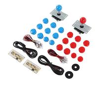 shenruifa Set da gioco fai da te per 2 giocatori, con encoder USB, per incontri con gli amici (blu e rosso)