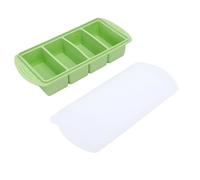 shenruifa Vassoio versatile per cubetti di ghiaccio con protezione antipolvere, per congelare zuppe e conservare alimenti per bambini, 18 x 8 x 5 cm (4 griglie)