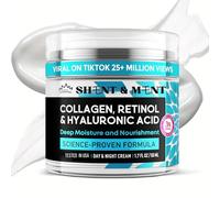 SHENT & MENT Crema Viso Retinolo 3% Alta Concentrazione Antirughe Lifting Antiacne Anti Macchie Rassodante Elasticità Idratante Collagene Acido Ialuronico Niacinamide Viso Collo Décolleté Notte 50ml