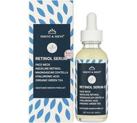 SHENT & MENT Siero Retinolo 0,6% Viso Collo Décolleté Antiage Antirughe Antiacne Antimacchie Lifting Rassodante Idratante Centella Asiatica Niacinamide Acido Ialuronico Collagene Uomo Donna Notte 60ml