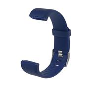 Shenxay Cinturino di ricambio in silicone compatibile con ID115 Plus Smart Watch, blu, as shown