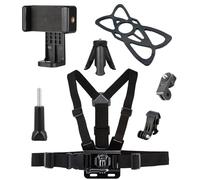 Shenzhen Kasin Technology Company Cintura Elastica Regolabile per il Corpo della Cinghia Toracica per GoPro 11 10 9 Max 8 7 6 5 e Insta 360 Fotocamere e Telefoni Cellulari
