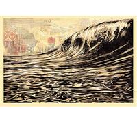 Shepard Fairey(Obey) - DARK WAVE Signed Offset Lithograph - Original - Print