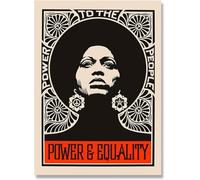 Shepard Fairey Vintage Poster Giustizia Donna Astratta Arte Della Parete Shepard Fairey Stampe Street Art Tela Pittura Immagine Per La Decorazione Domestica 60x80cm Senza Cornice