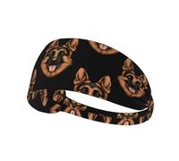 Shepherd German Head Pattern Unisex Fascia Sportiva Antiscivolo Fasce Per Capelli Elastica Fascia Capelli Per Sport Ciclismo All'Aperto