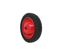 Shepherd Hardware 9593 7-Inch Semi-Pneumatic Rubber Tire, Steel Hub with Grafoil Bearings, Diamond Tread, 1/2-Inch Bore Offset Axle