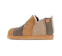 Shepherd of Sweden - Pantofole Annie in pelle di pecora, da donna, 100% vera pelle di pecora, comfort, morbide e calde, Patchwork Edizione Limitata, 37 EU