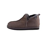 Shepherd of Sweden Anton - Pantofole da uomo in pelliccia di agnello, 100% vera pelliccia di agnello, comode, morbide e calde, Asfalto antico, 43 EU