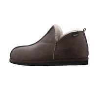 Shepherd of Sweden - Anton Sheepskin Slippers - Men - 100% Real Sheepskin - Comfort - Soft and Warm, Stone Oiled Antique, 45.5 EU