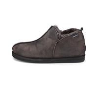 Shepherd of Sweden - Pantofole Anton in pelle di pecora, da uomo, 100% vera pelle di pecora, comfort, morbide e calde, Nero , 44 EU