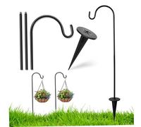 Shepherds Hook 2Pcs 28.3inch Iron Retro Coated Heavy Duty Shepherd Hooks for Hanging Plants Rust Resistant Bird Feeder Pole for Lanterns Planting Hanger