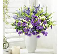 SHEPIN Erbe artificiali come vere, piante artificiali per esterni, erba artificiale, resistente alle intemperie, per esterni, piante artificiali, piante decorative da balcone, per esterni, interni