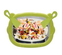 Sherbet Ice Cream Machine - Pane da controsoffitto con prese di lavoro, stampo azionato manuale | Rollatore da dessert congelato facile da usare, unità di raffreddamento a lastra compatta