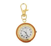 SHERCHPRY 1 Pezzo Orologio Portachiavi Quarzo Orologi Di Moda Per Le Donne Chiave Peaky Inossidabile Orologio Tascabile Parlando Orologio Da Tasca Portachiavi Orologio Medico Lega