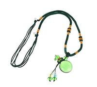 SHERCHPRY 1 Pz. collana bottiglia di olio essenziale pendente della collana del profumo collana di fiale contenitori ciondolo contenitore di olio essenziale ciondolo olio essenziale Green